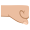 Right-Facing Fist - Medium Light emoji on Emojione